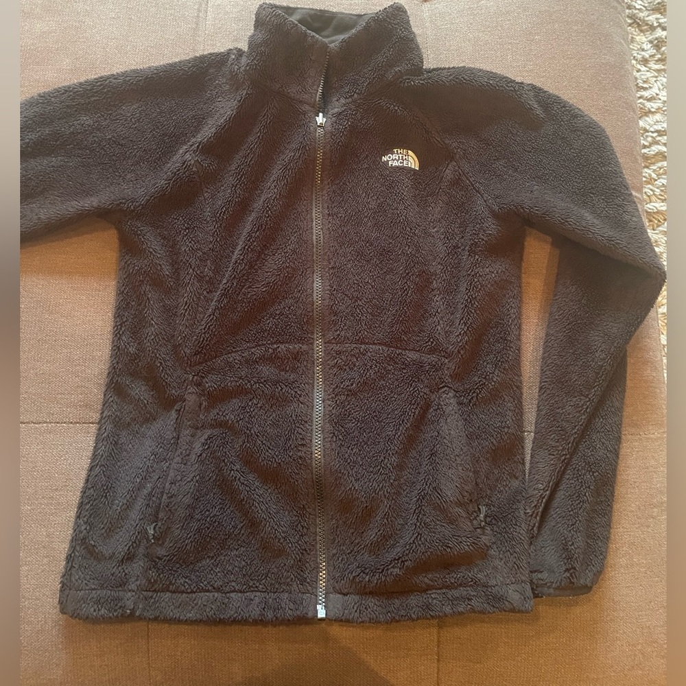 Women’s north face fuzzy zip up